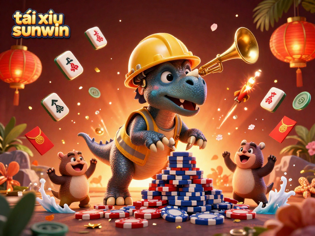 Experience the excitement of tài xỉu sunwin with vibrant characters and dynamic casino elements.