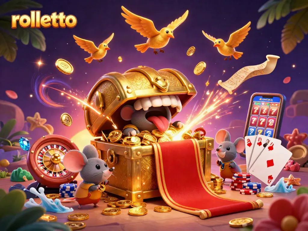 Experience rolletto's thrilling gaming with captivating character designs and dazzling casino elements.