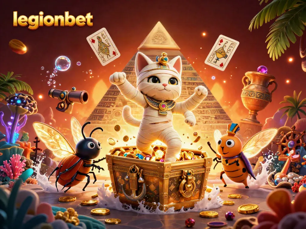 Experience thrilling gameplay at legionbet with a vibrant Egyptian-themed casino adventure.