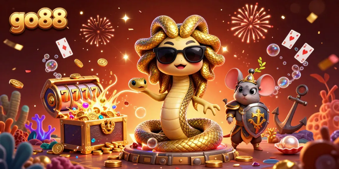 Engage with go88 by spinning slot reels and cashing in on treasure amid lively animation.