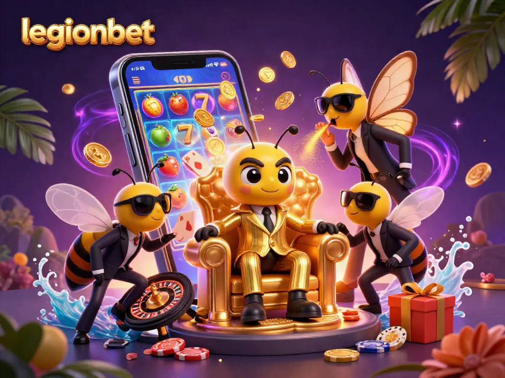 Experience thrilling gameplay at legionbet with vibrant slots, poker, and roulette in a crowded casino scene.