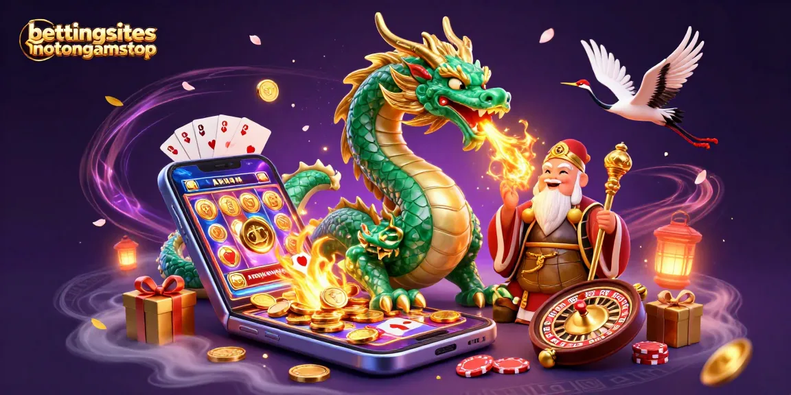 Engage in thrilling gameplay at bettingsitesnotongamstop with dynamic 3D casino scene and lucky symbols.